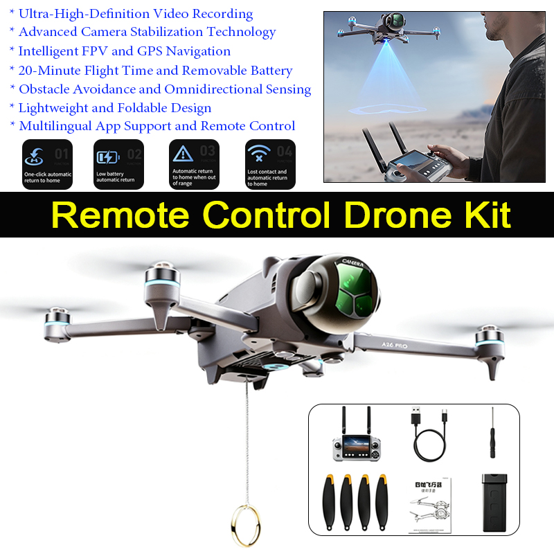 Drone GPS A26 Pro dengan Remot - Drone Gimbal 2 Axis ulasan dan harga
