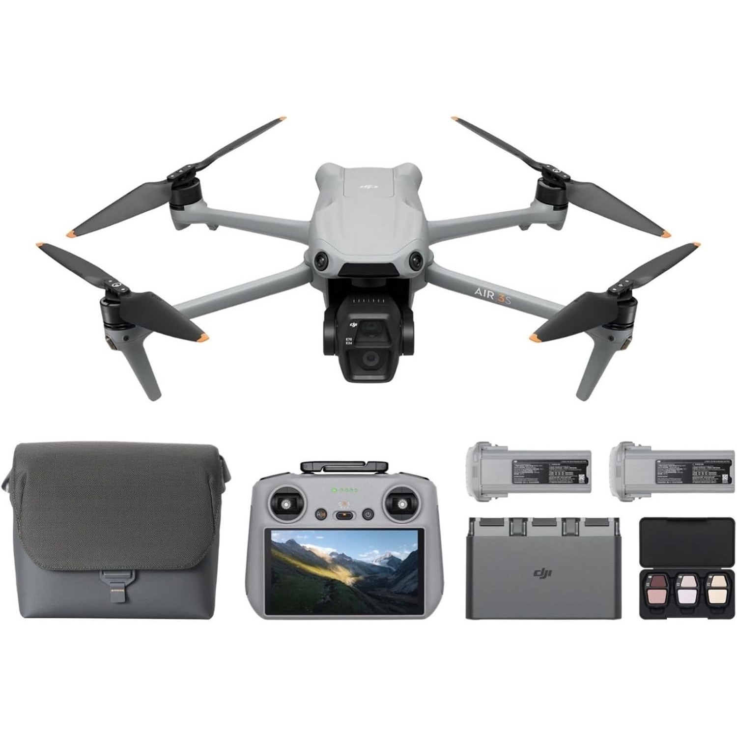 DJI Air 3S Fly More Combo (Rem - Drone Gimbal 2 Axis ulasan dan harga