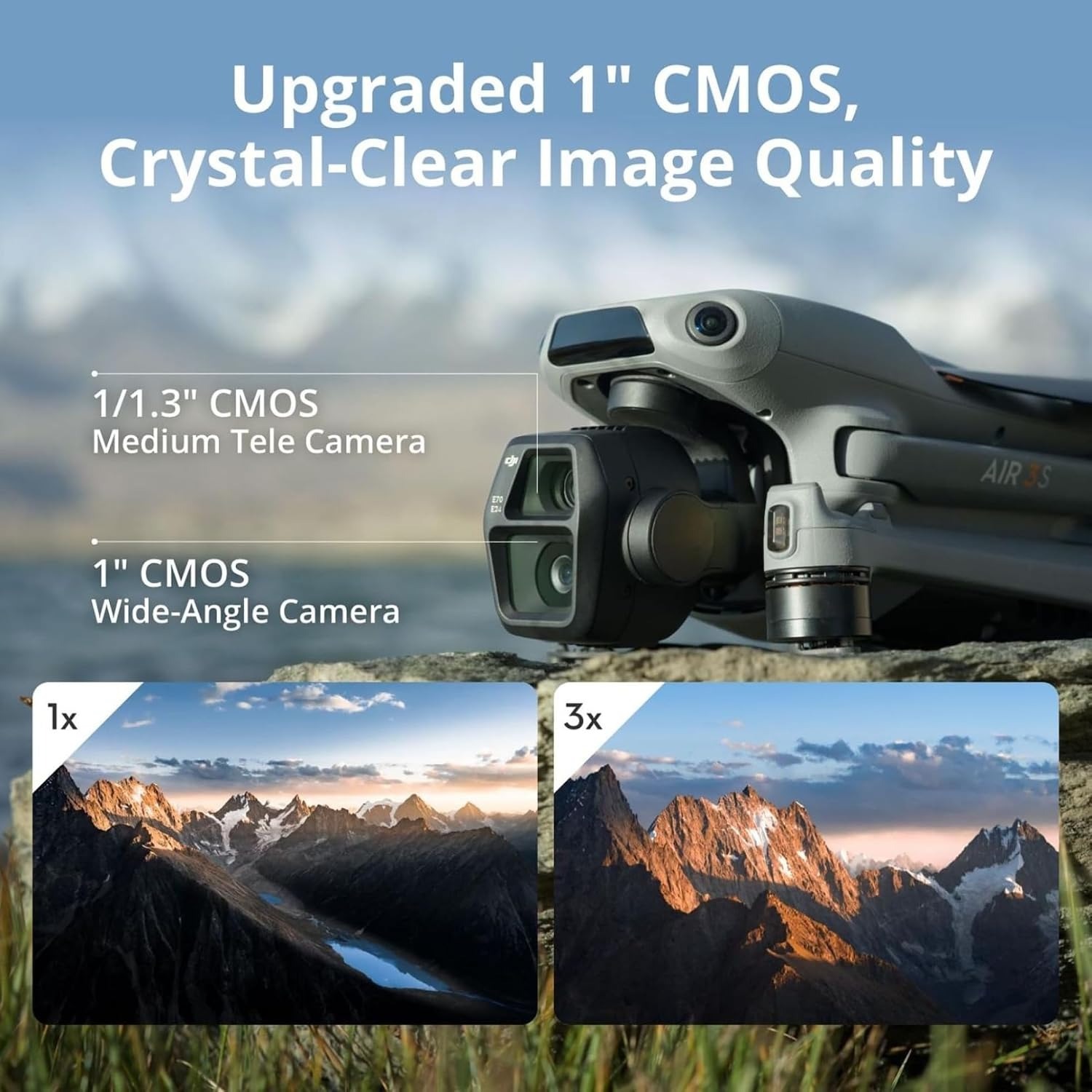 DJI Air 3S Fly More Combo (Rem - Drone Gimbal 2 Axis ulasan dan harga