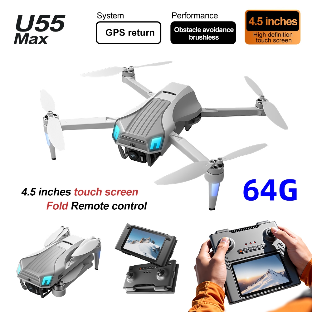 Drone NCZOBOE U55 Optical Flow - Drone Gimbal 2 Axis ulasan dan harga