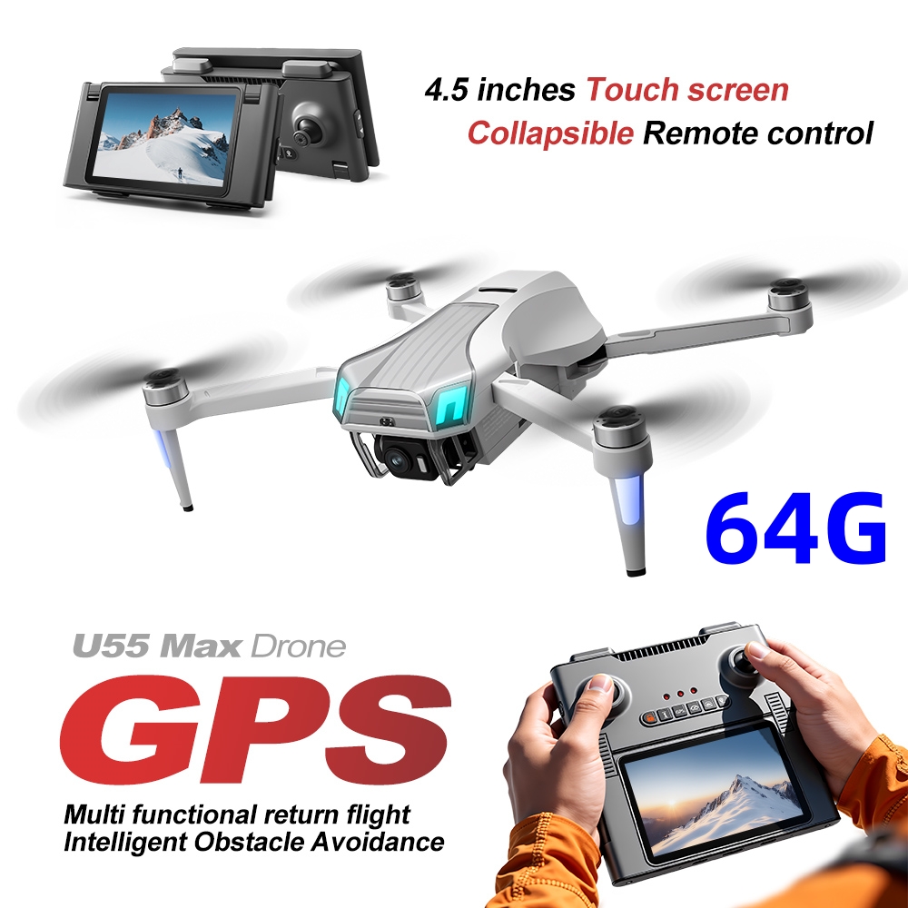 Drone NCZOBOE U55 Optical Flow - Drone Gimbal 2 Axis ulasan dan harga